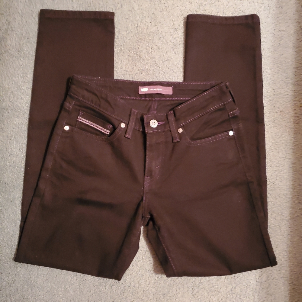 Levi's mid rise skinny jeans